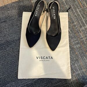 Viscata slingback wedges